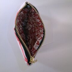 【ハンドメイド】猫柄ファスナー付きミニポーチの画像