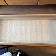 天然木タンス　2段低め　幅1120 奥行450 高さ530  【取りに来てくれる方限定】の画像