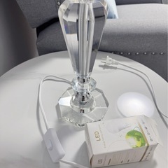 高級クリスタルナイトスタンドライト★テーブルランプの画像