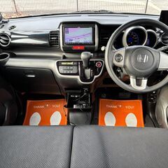 ご成約有難う御座いました。【総額コミコミ】広島発プライムゲート25年NBOXカスタム　GLパッケージ　車検令和８年５月１５日まで　ユーザー下取車　社外ナビ　バックカメラ　フルセグTV　ETC　ドラレコ　左パワースライドドア　純正14インチアルミホイール　スマートキー　プライバシーガラス　タイミングチェーン　軽自動車　格安の画像