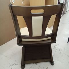 リユースのサカイ栃木店★ジモティ割あり★  回転いす ブラウン×ベージュ W45.7×D51×H74 クリーニング済み TC11746の画像