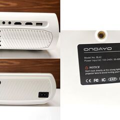 動作確認済み ONOAYO 家庭用プロジェクター AYO1 BL42 ケース付き 小型 Wi-Fi Bluetooth HDMI VGA オノヨ 札幌市 北20条店の画像