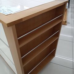 ★リユースのサカイ日立店★HJ8434  キッチンカウンター ベージュ/ホワイト H86×D60×W90 クリーニング済み の画像