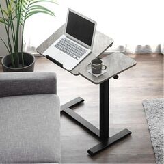 2-1　未使用/新品　アウトレット　昇降デスク 無段階 角度調整 キャスター付き 高さ調整 昇降 昇降テーブルの画像