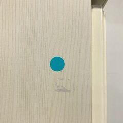 ニトリ キッチンボード ミランダ 幅80 ホワイトウォッシュ レンジ台 食器棚 中古家具 店頭引取歓迎 R10237の画像