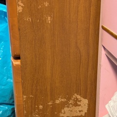 天然木タンス　2段低め　幅1120 奥行450 高さ530  【取りに来てくれる方限定】の画像