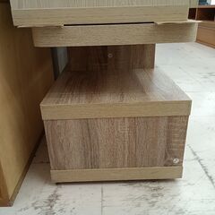 リユースのサカイ栃木店★ジモティ割あり★  TV台 ベージュ W119×D35×H41.5 クリーニング済み TC11750の画像