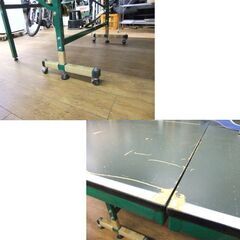 卓球台 国際規格サイズ 折りたたみ式 キャスター付き セパレート式 ネット付き ラケット付き 札幌市厚別区 厚別店の画像
