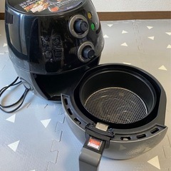 ノン オイル フライヤーTOM-01ブラック 油不要 揚げ物調理器具の画像