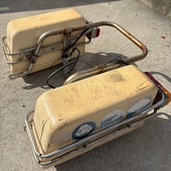 GN125 パニアケース　ステーセット　現状品　サイドボックスの画像