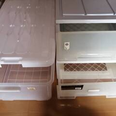 プラスチック収納ボックス　3個の画像