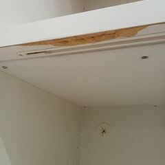 リユースのサカイ栃木店★ジモティ割あり★ 松田家具 食器棚 ホワイト W120×D54×H205 クリーニング済み TC11751の画像