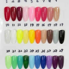 ネイルチップ　カラーチャートの画像