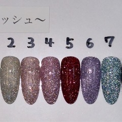 ネイルチップ　カラーチャートの画像