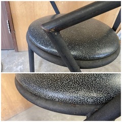 アイアンチェア　黒　1点　中古品　の画像