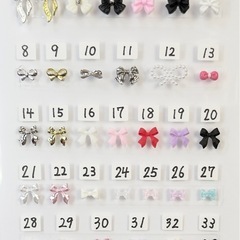 ネイルチップ　パーツチャートの画像