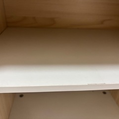 ニトリ キッズ収納ラック　本棚　ナチュラル　木製　絵本　ホワイトの画像