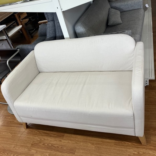 2人掛けソファー IKEA 104.999.75 ヨゴレ有り 程度B アイボリー【取りに来れる方限定】