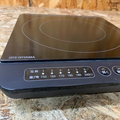 a(7715) 卓上 IHクッキングヒーター アイリスオーヤマ IHK-TK52 ブラック 火力調節6段階 揚げ物対応小型 IHコンロ IH調理器 1400Wの画像