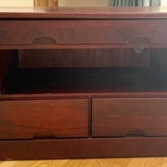 【差し上げます】桐製ローボード(TV台)の画像