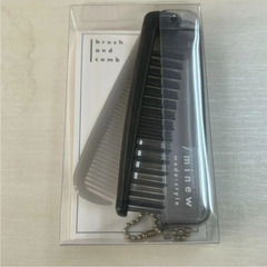新品未使用 前髪コーム ココナッツオイル配合＆ブラシコーム2点セット 折りたたみの画像