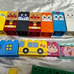 アンパンマン　ブロック　人形の画像
