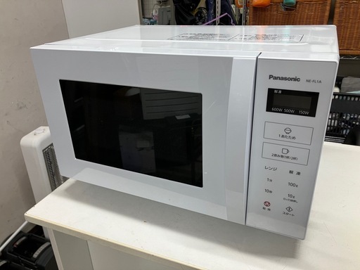I2511-704 Panasonic 電子レンジ NE-FL1A-W 2024年製 通電確認済み 中古美品