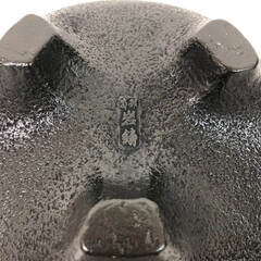 ss8037　南部鉄器 岩鋳 茶釜風灰皿 たばこセット ミニ茶釜 インテリア オブジェ 鉄器 鋳鉄 伝統工芸品 南部鉄器 中古の画像