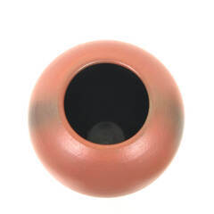 ss8038　信楽焼 道信作 花瓶 高さ25cm 共箱付 茶色 シンプル スリム 落ち着いた 上品 無地 ライン 陶器製 花器 ブラウン 焼物 陶磁器 フラワーベース 花瓶 中古の画像