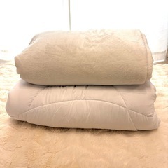 布団 掛け布団カバー セット ダブル 毛布になる マイクロファイバー mofuaの画像