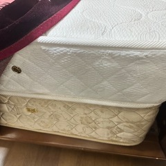 セミダブルベッド　木目　厚木市　ダブル マットレス　格安 の画像