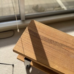 【12/6まで】木製二段ラック　棚　テレビ台　ウッドの画像