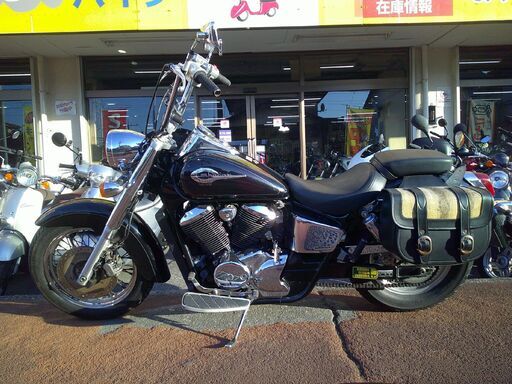 NO.5599　シャドウ４００　水冷Ｖツインエンジン　ＥＴＣ付き　アップハンドル　サイドバック　ブラック　☆彡