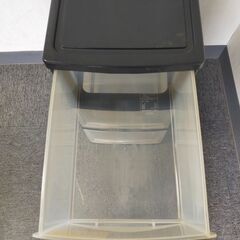 △ ダイエー 引出しケース3段 衣類収納 幅33×奥行41×高さ65cm キャスター無し キズ、汚れ、天板歪みありの画像