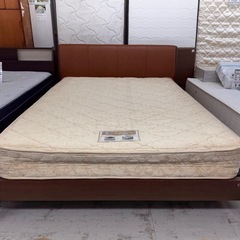 【愛品館 江戸川店 】 シンプルフレームダブルベッド Sealy＆Granz（シーりー＆グランツ）の画像