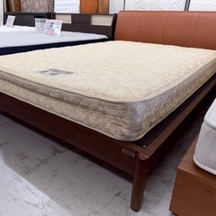 【愛品館 江戸川店 】 シンプルフレームダブルベッド Sealy＆Granz（シーりー＆グランツ）の画像