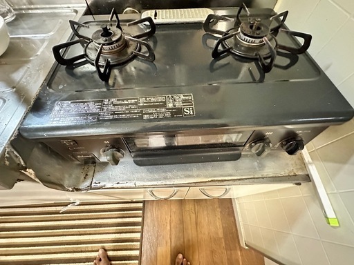 2年前新品購入　ガスコンロ　都市ガス使用