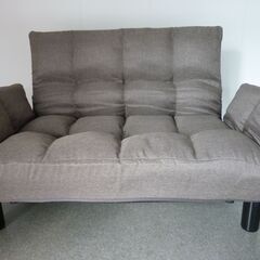 2-5　　未使用/新品　ソファー 2人掛け リクライニング ひじ掛け ローソファ フロアソファ コンパクト ファブリック ソファの画像