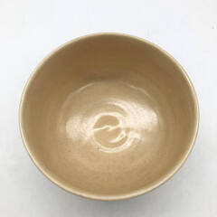 ss8044　高台寺窯 抹茶碗 和柄 陶器製 茶碗 伝統 絵付け レトロ 茶道具 抹茶茶碗 抹茶椀 茶わん 和食器 和風 工芸品 茶碗 中古の画像