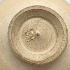 ss8044　高台寺窯 抹茶碗 和柄 陶器製 茶碗 伝統 絵付け レトロ 茶道具 抹茶茶碗 抹茶椀 茶わん 和食器 和風 工芸品 茶碗 中古の画像