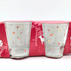 ss8045　アフタヌーンティ 食器セット ビアマグ2個＆耐熱ガラスマグ2個 合計4個セット 白地 金銀 花絵付け 陶器製 フリーカップ ハート柄 ガラス製 マグカップ かわいい オシャレ カップ Afternoon Tea 食器 中古の画像