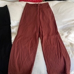 無印良品　麻　ストレートパンツ　SとMサイズの画像