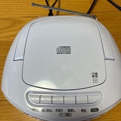 ※土曜日まで※新品。ラジカセ、CDプレーヤー➕CD3枚の画像