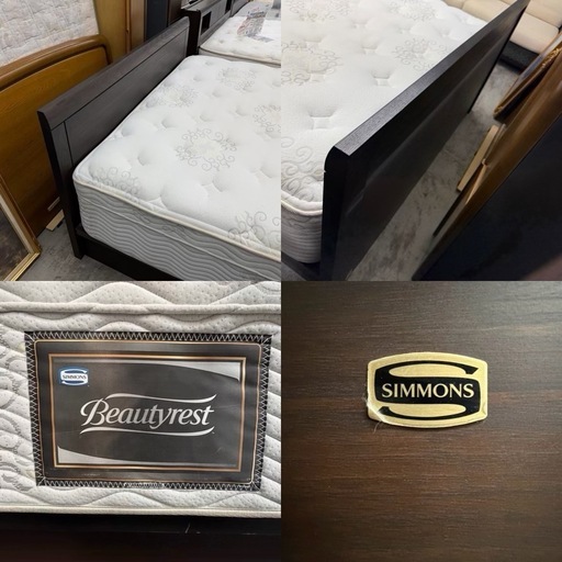 【愛品館 江戸川店 】 縦型跳ね上げ式 ワイドダブルベッド SIMMONS（シモンズ）