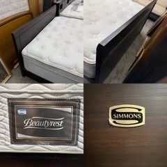 【愛品館 江戸川店 】 縦型跳ね上げ式 ワイドダブルベッド SIMMONS（シモンズ）の画像