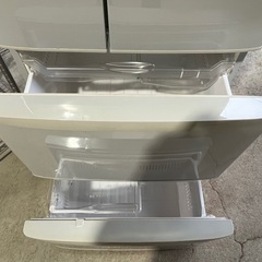 Ｐａｎａｓｏｎｉｃ　冷凍冷蔵庫　４０１Ｌ　５ドア　右開き　クリアグレー　大型冷蔵庫　２００９年製　ＮＲ－ＥＴＲ４０１－Ｈの画像