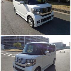 平成 24 年式 ／ ホンダ ／ NーBOX カスタム ／ G Lパッケージ ／ 純正 エアロパーツ ／ アルミホイール／ 左パワースライドドア ／ スマートキー ／ 社外 ETC ／ ワコーズ エンジンオイル など 交換／ 車内 清掃済み／ 車検 09/12の画像