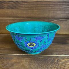 【愛品倶楽部柏店】茶道具　交趾焼　三重鉢　中村翠嵐作　共箱付きの画像