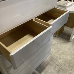 ホワイト整理タンス90の画像