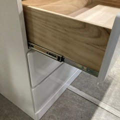 ホワイト整理タンス90の画像